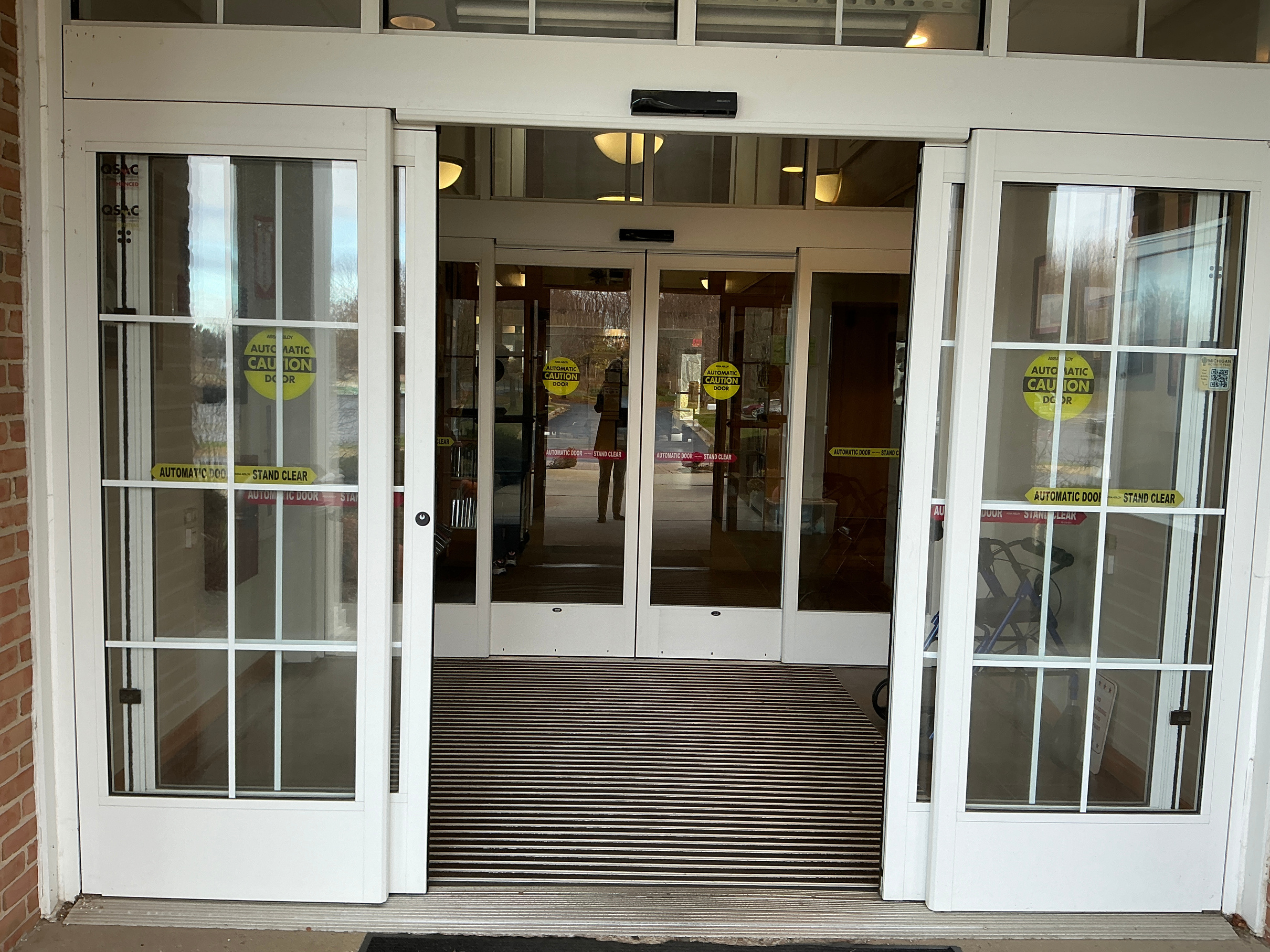 Library front doors