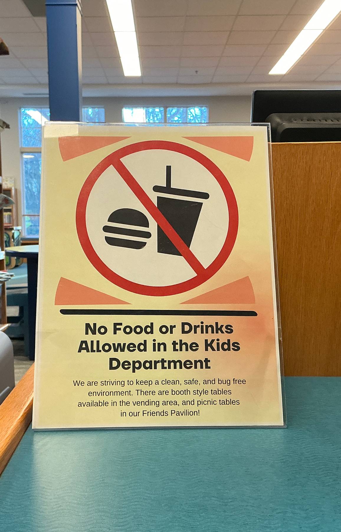 No food and drink sign